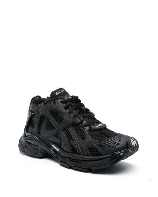 Balenciaga Black Runner Mesh Sneakers for men