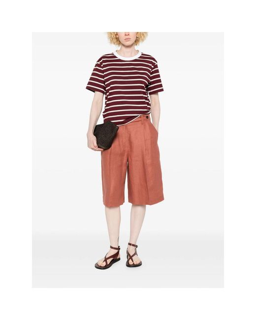 Brunello Cucinelli Red Shorts