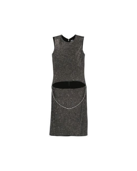 Alexander Wang Black Crystal-Embellished Asymmetric Top