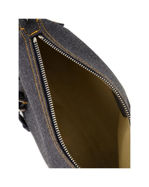 Givenchy Black Medium Voyou Denim Shoulder Bag