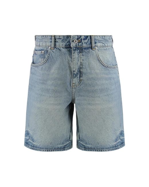 Represent Blue R10 Denim Shorts for men