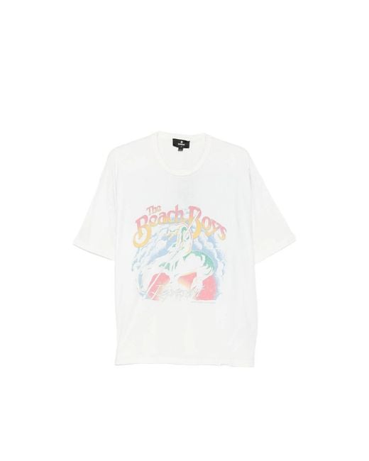 Represent White Graphic-Print T-Shirt for men