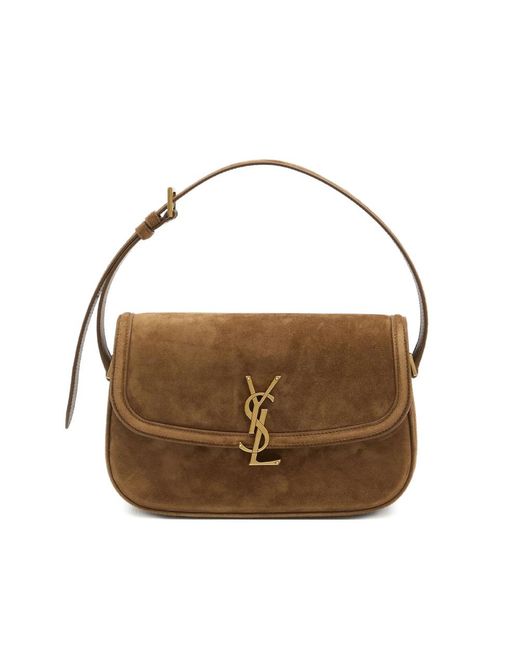 Saint Laurent Brown Shoulder Bags