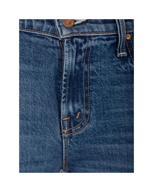 Mother Blue The Jinx Faded-Effect Flared Jeans