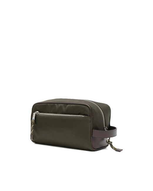 Prada Green Speedrock Logo-Plaque Clutch Bag for men