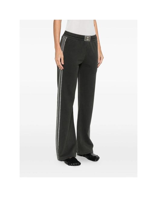 Adidas X Avavav Gray Stripe-Detail Track Pants