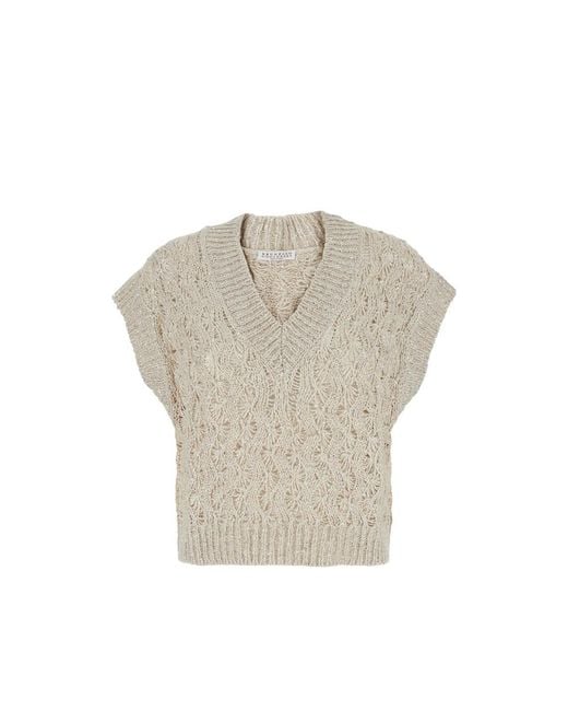 Brunello Cucinelli Natural Neutrals Tops