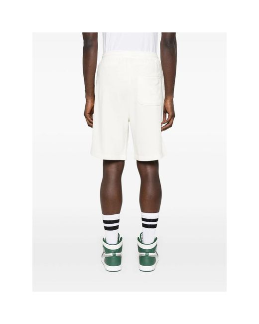 Converse White Logo-Print Track Shorts for men