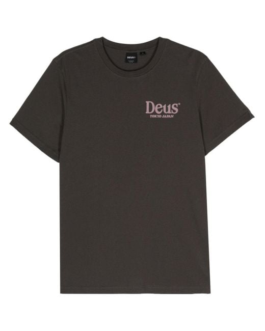 Deus Ex Machina Black Metro Organic Cotton T-Shirt for men