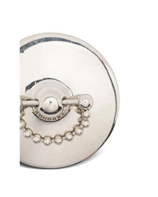 Panconesi Metallic Lamina Barbell Brooch