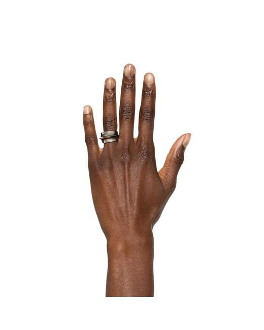 LAG World White Aura Sculpted Ring