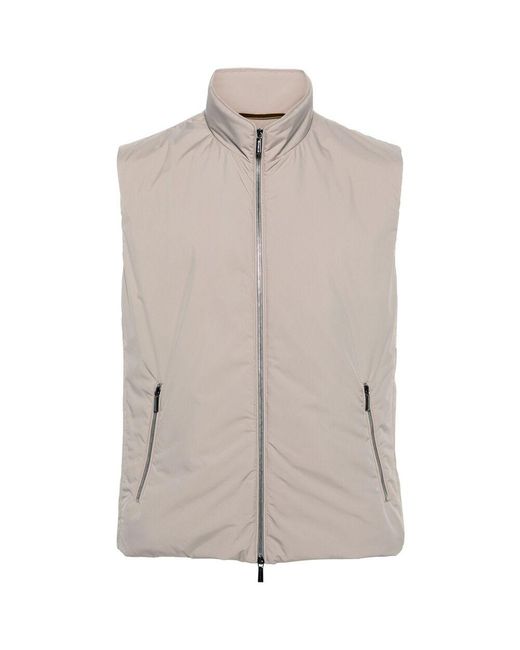 Moorer Brown Outwear Waistcoats Neutral for men