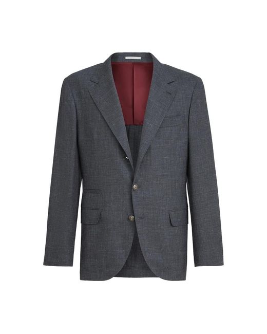 Brunello Cucinelli Blue Jackets for men