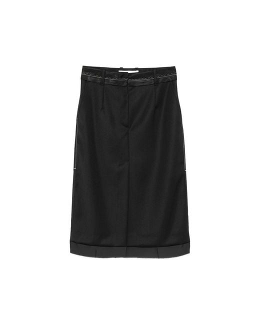 Tela Black Brianna Midi Skirt