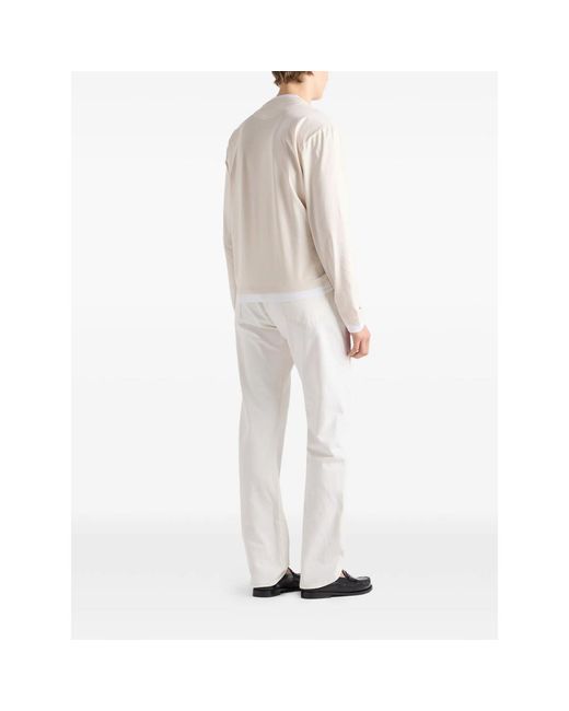 Prada White Neutrals T-Shirts & Vests for men