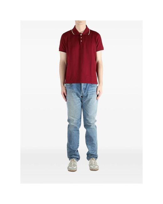 Saint Laurent Red Polo Shirts for men