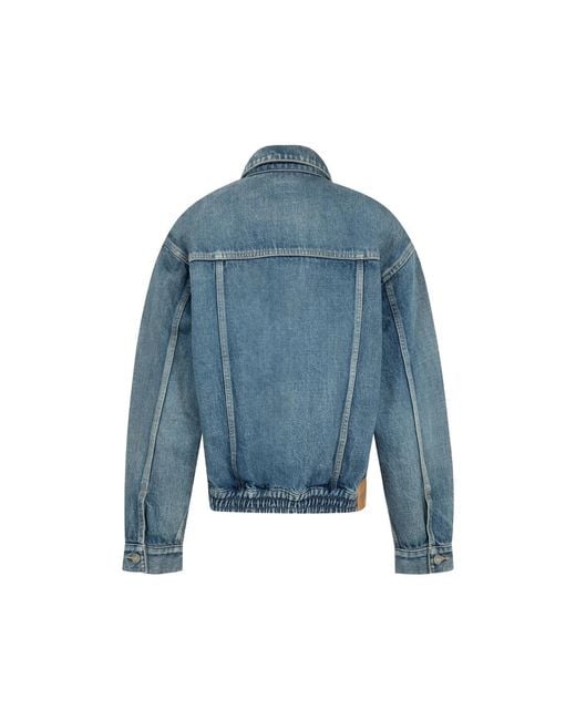 Saint Laurent Blue 70S Trucker Denim Jacket