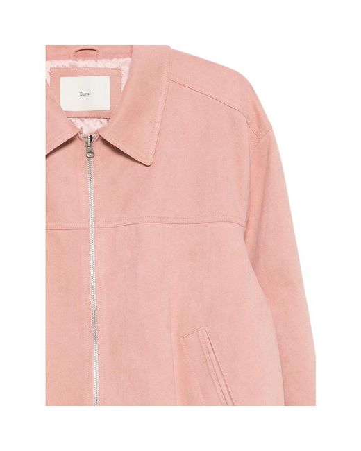 DUNST Pink Zipped Bomber Jacket for men