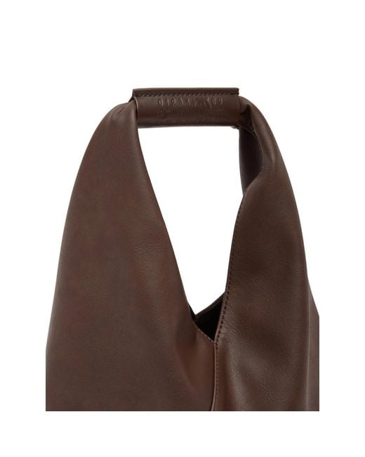 MM6 by Maison Martin Margiela Brown Small Japanese Tote Bag