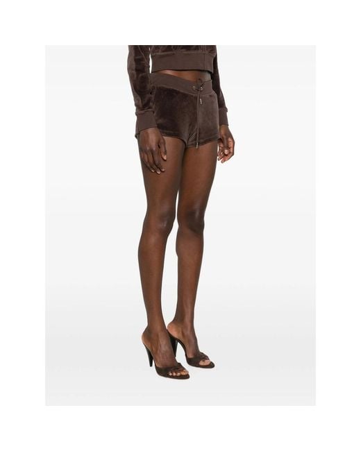Sporty & Rich Brown Hoodie Velour Zip-Up