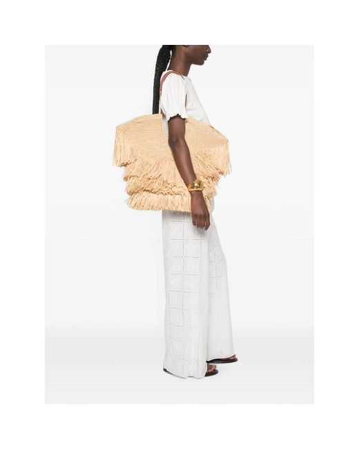 Zimmermann Metallic Neutrals Tote Bags