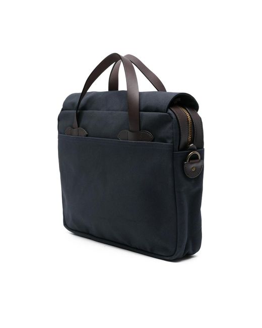 Filson Black Tin Cloth Briefcase for men