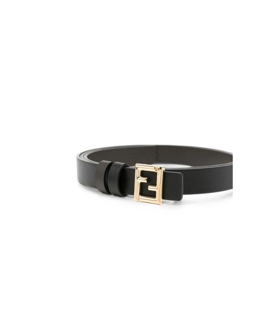 Fendi Black Belts