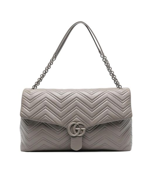 Gucci Gray Shoulder Bags