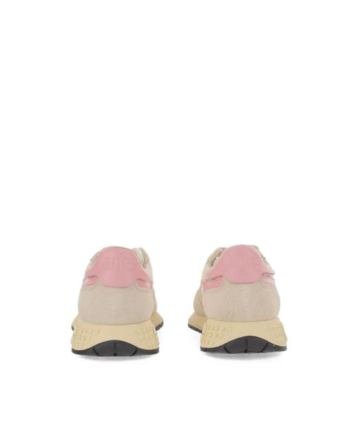 Autry Natural Panelled Low-Top Sneakers