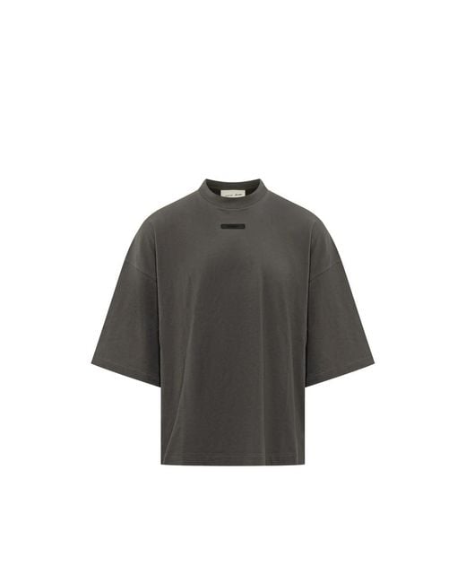Fear Of God Gray Merch T-Shirt Boxy Fit for men