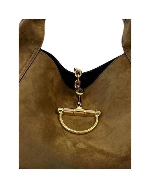 Gucci Brown Maxi Softbit Shoulder Bag