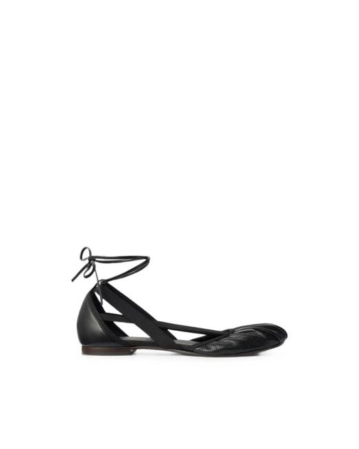 Lemaire Black Flat Pedille Ballerinas