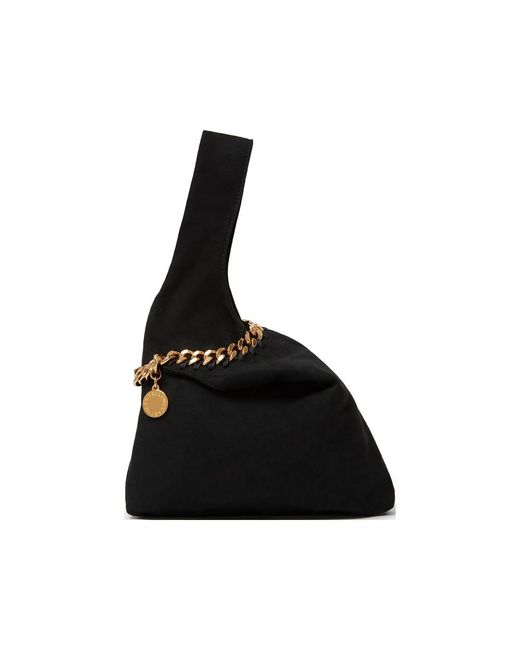 Stella McCartney Black Frayme Chain-Link Clutch Bag
