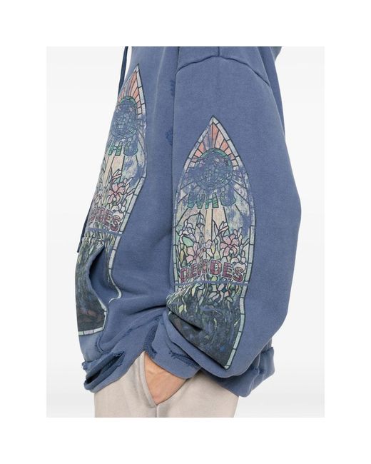 Who Decides War Blue Kangaroo-Pocket Hoodie for men