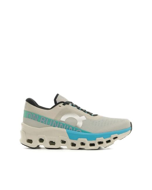 On Shoes Blue W Cloudmonster Sneakers