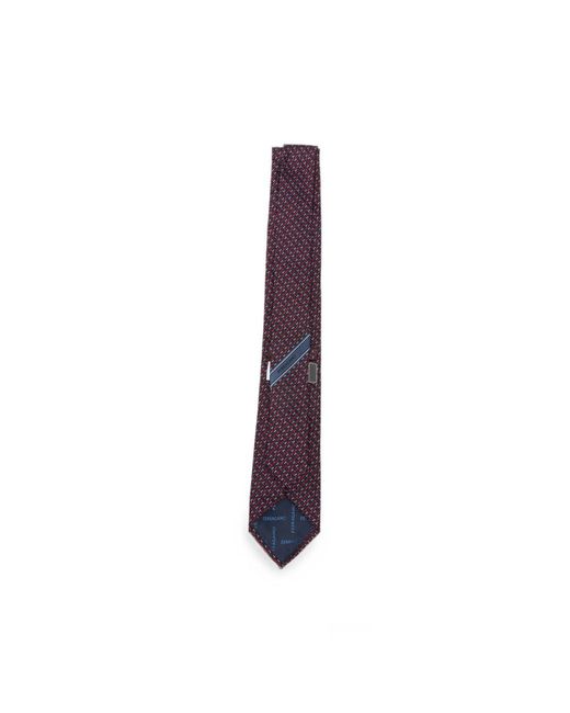 Ferragamo Purple Ties And Bow Ties for men