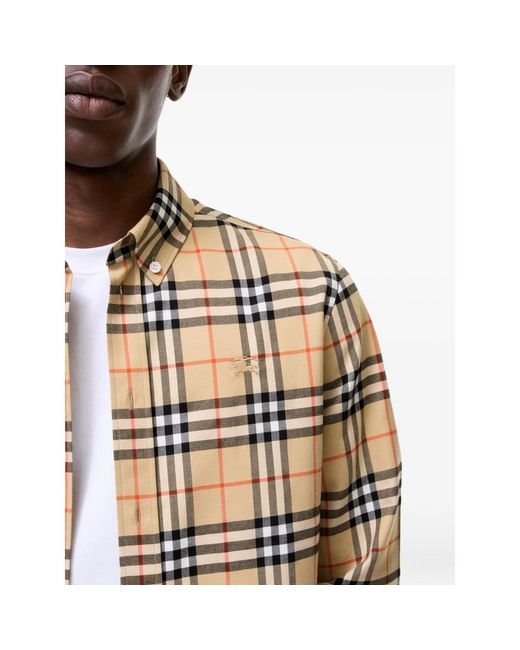 Burberry Natural Check-Pattern Shirt for men