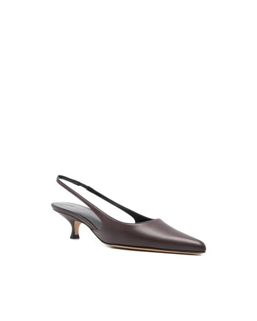 Eraldo Brown 40Mm Slingback Point-Toe Heeled Pumps