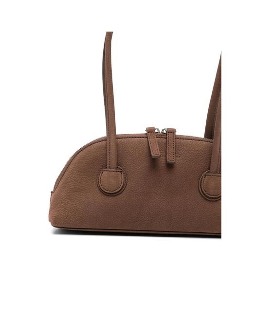 MARGE SHERWOOD Brown Bessette Leather Shoulder Bag
