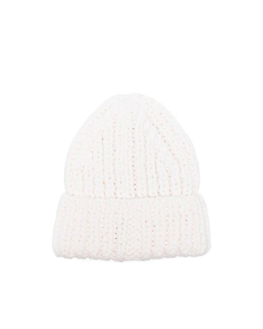Charles Jeffrey White Chubby Logo-Patch Beanie Hat for men