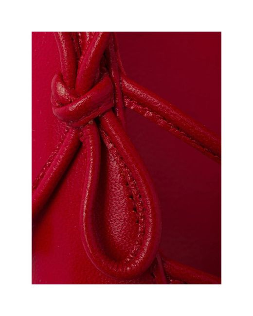 Prada Red Open-Side Leather Pumps