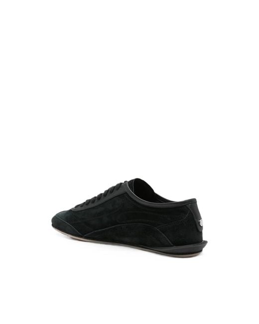 Dolce & Gabbana Black Panelled Logo-Print Sneakers for men