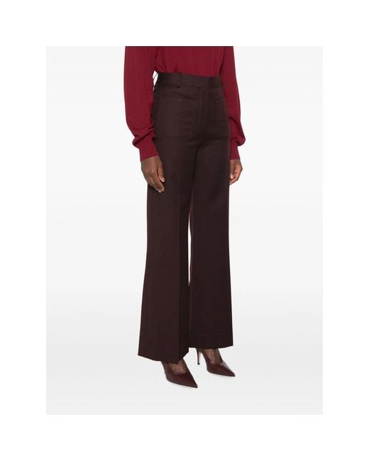 Victoria Beckham Brown Trousers