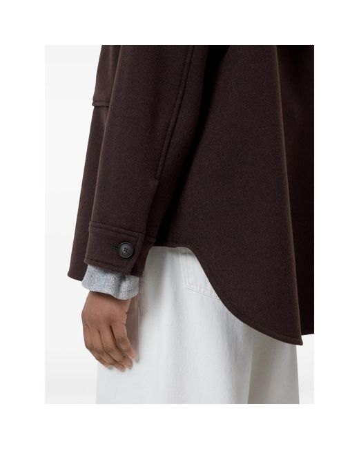 Closed Purple Button-Up Oversized Jacket