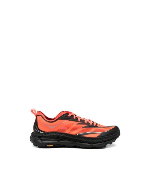 Hoka One One Red Panelled Mesh Low-Top Sneakers for men