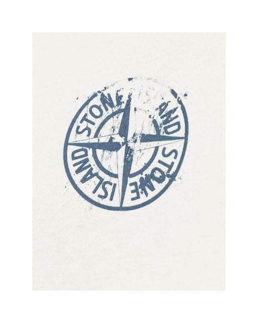Stone Island White T-Shirts & Vests for men