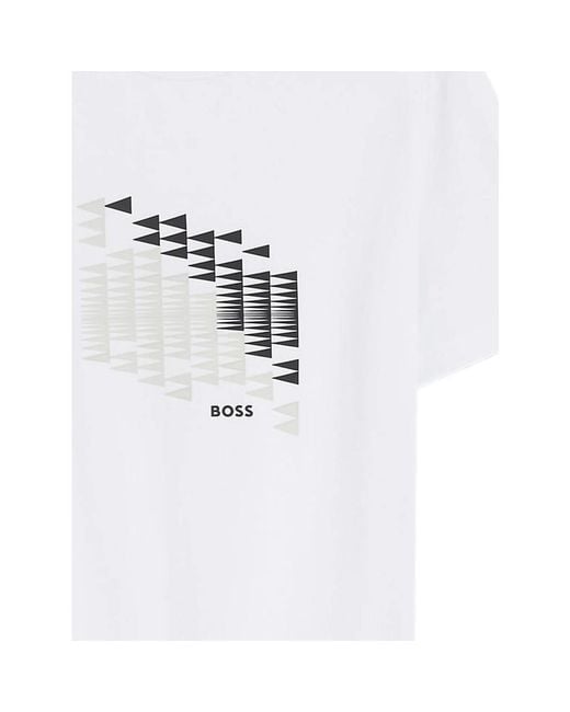 Boss White T-Shirts And Vests for men