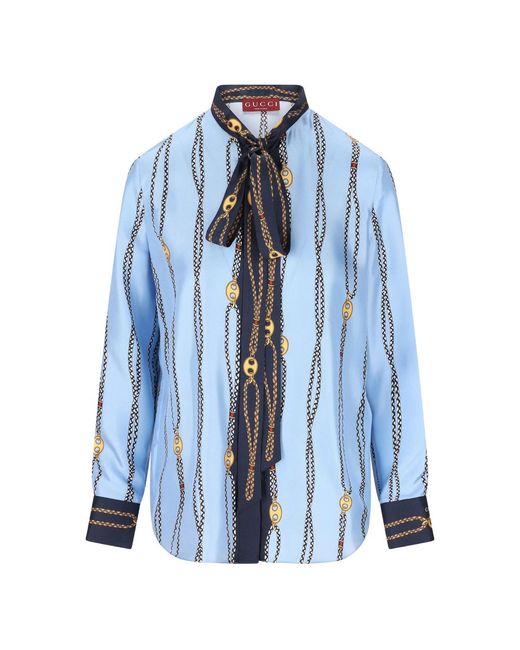 Gucci Blue Tops