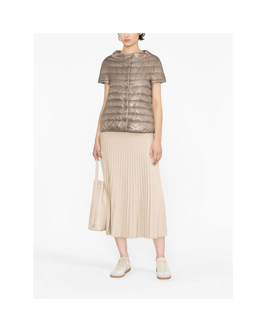 Herno Gray Outerwears Brown