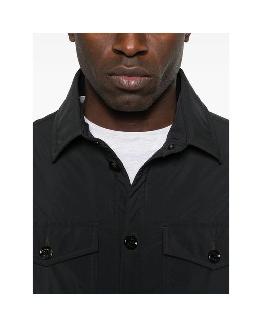 Moorer Blue Buttoned Pocket Jacket for men